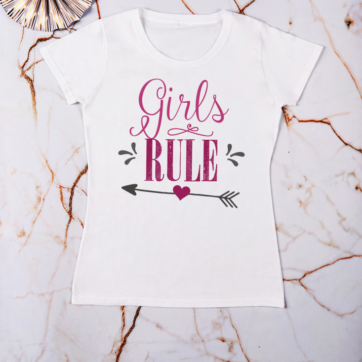 Girls rule - Koszulka damska z nadrukiem